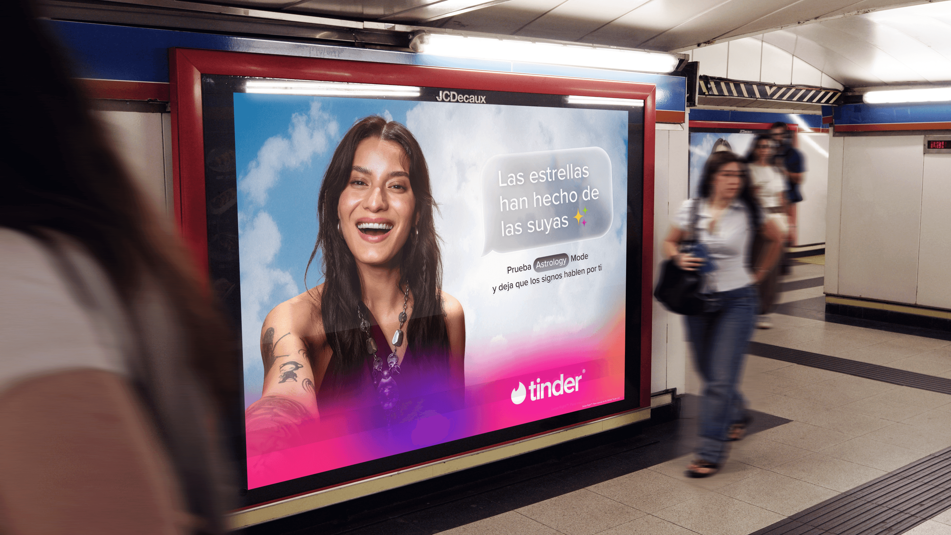 Tinder DOOH Modes Music Astrology