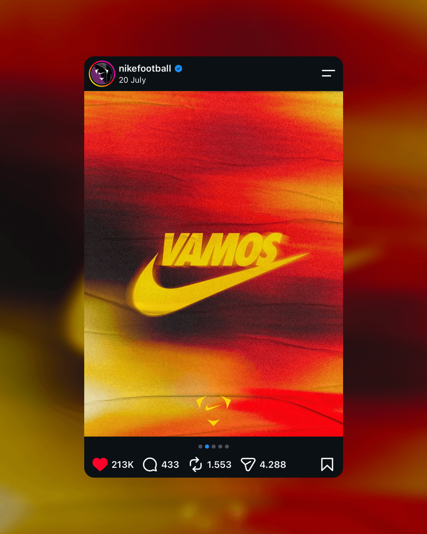 Nike IG post Spain WC 2026