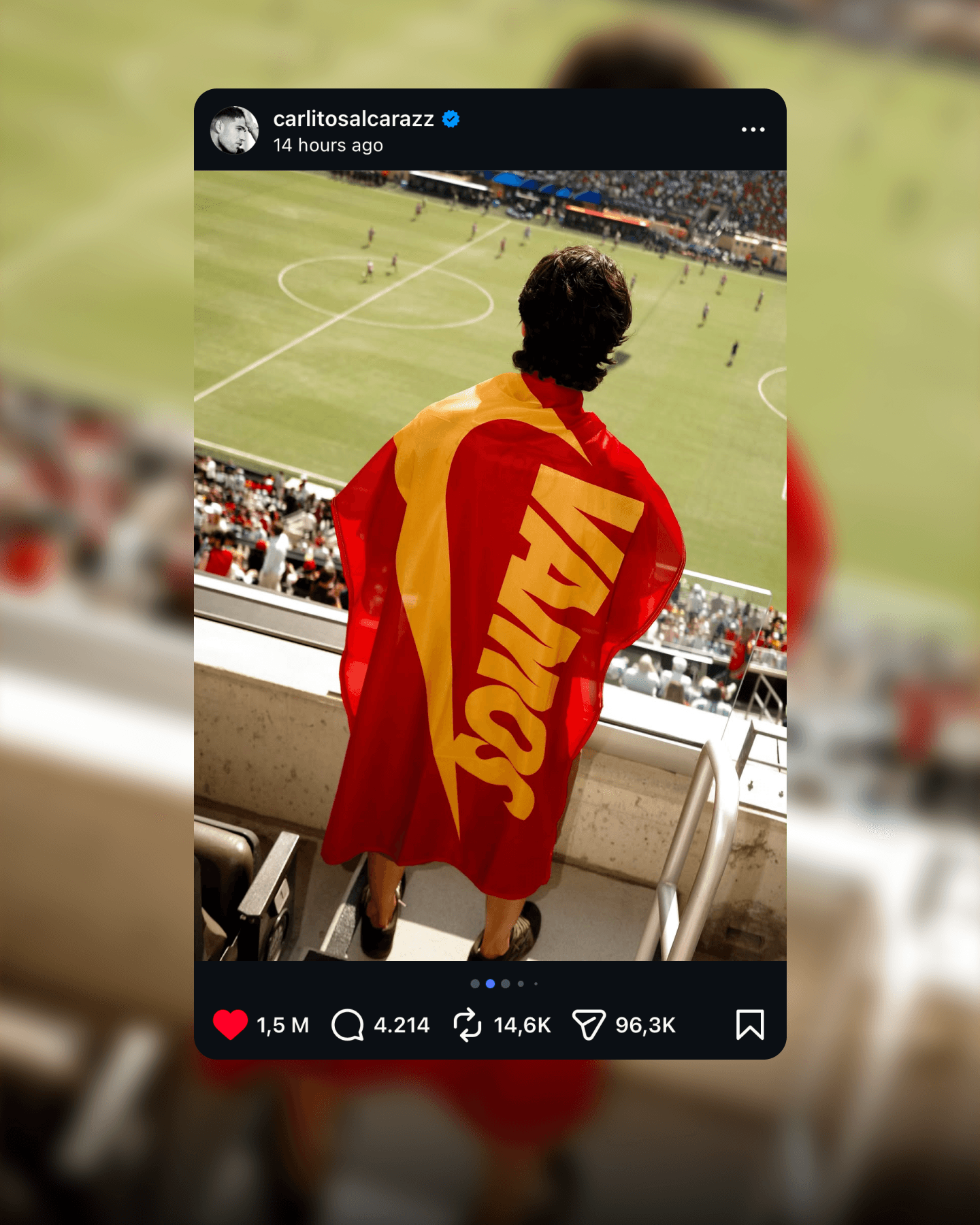 Nike Carlos Alcaraz IG post Spain WC 2026